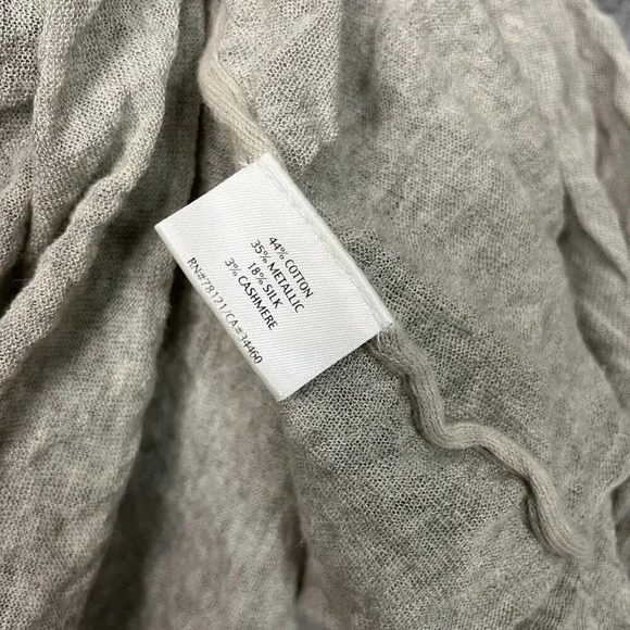 Eileen Fisher Duster Cardigan Petite L Silk Cashmere Blend Crinkle Crush Flutter - Picture 10 of 14